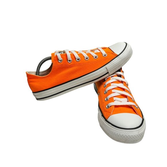 (2531) Converse Low Profile Shoes Sneakers Men's Size 8 Orange Women's Size 10 - Picture 1 of 7